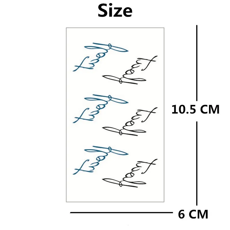 SHNAPIGN 25 стилей мини временная татуировка боди-арт черные аз дизайны наклейка для