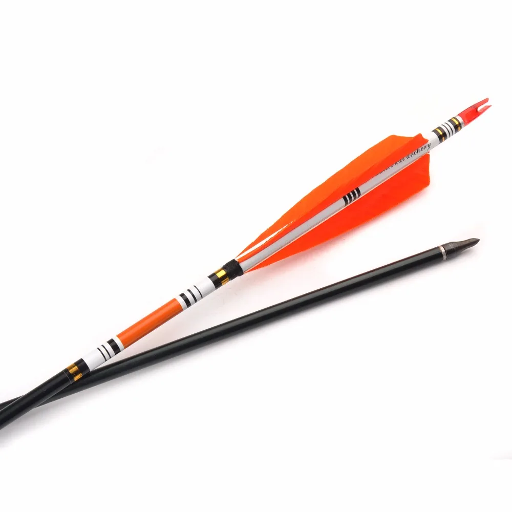 Алюминиевая стрела для стрельбы из лука 30 дюймов 500 стрел OD 7 8 мм со сменными