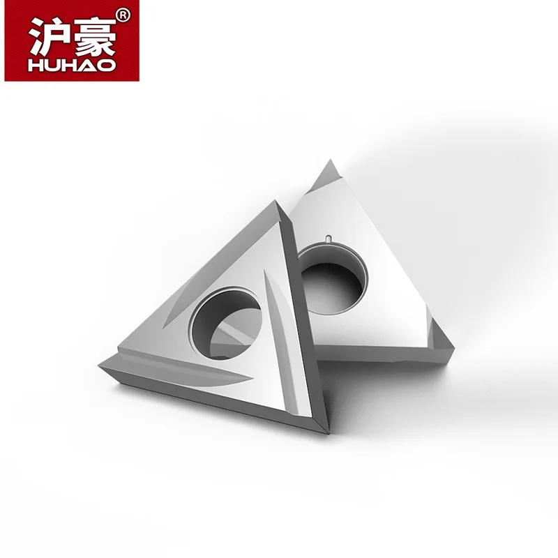 HUHAO 1 pc CNC Blade Fine Slotting Lathe Tool Triangular Double Side Durable Turning Inserts for For Steel |