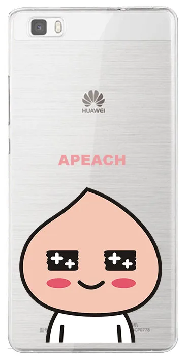 TPU Clear Phone Case For huawei P8lite P8 P9 10 lite honor 3c 4c Friends Korea Cartoon Characters case Lovely bear duck |