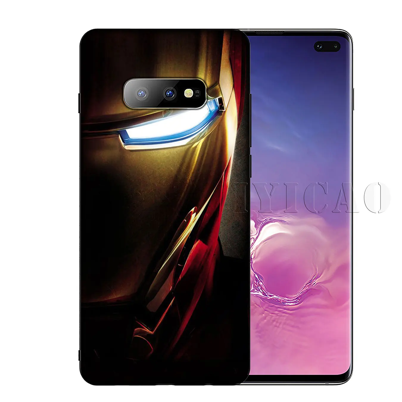 Мягкий силиконовый чехол для телефона IYICAO Marvel Iron man Samsung Galaxy S20 Ultra S10 Lite S9 S8 Plus S6 S7 Edge