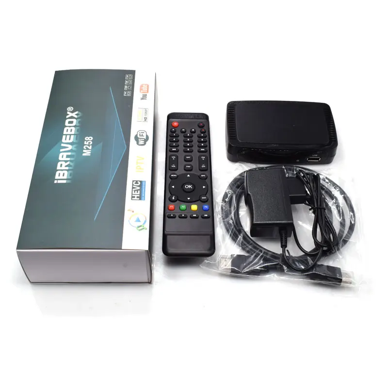 IBRAVEBOX M258 IPTV BOX 2 ГБ DDR3 sat декодер с usb wifi адаптером OTT box Set Top Box|Спутниковое ТВ| |