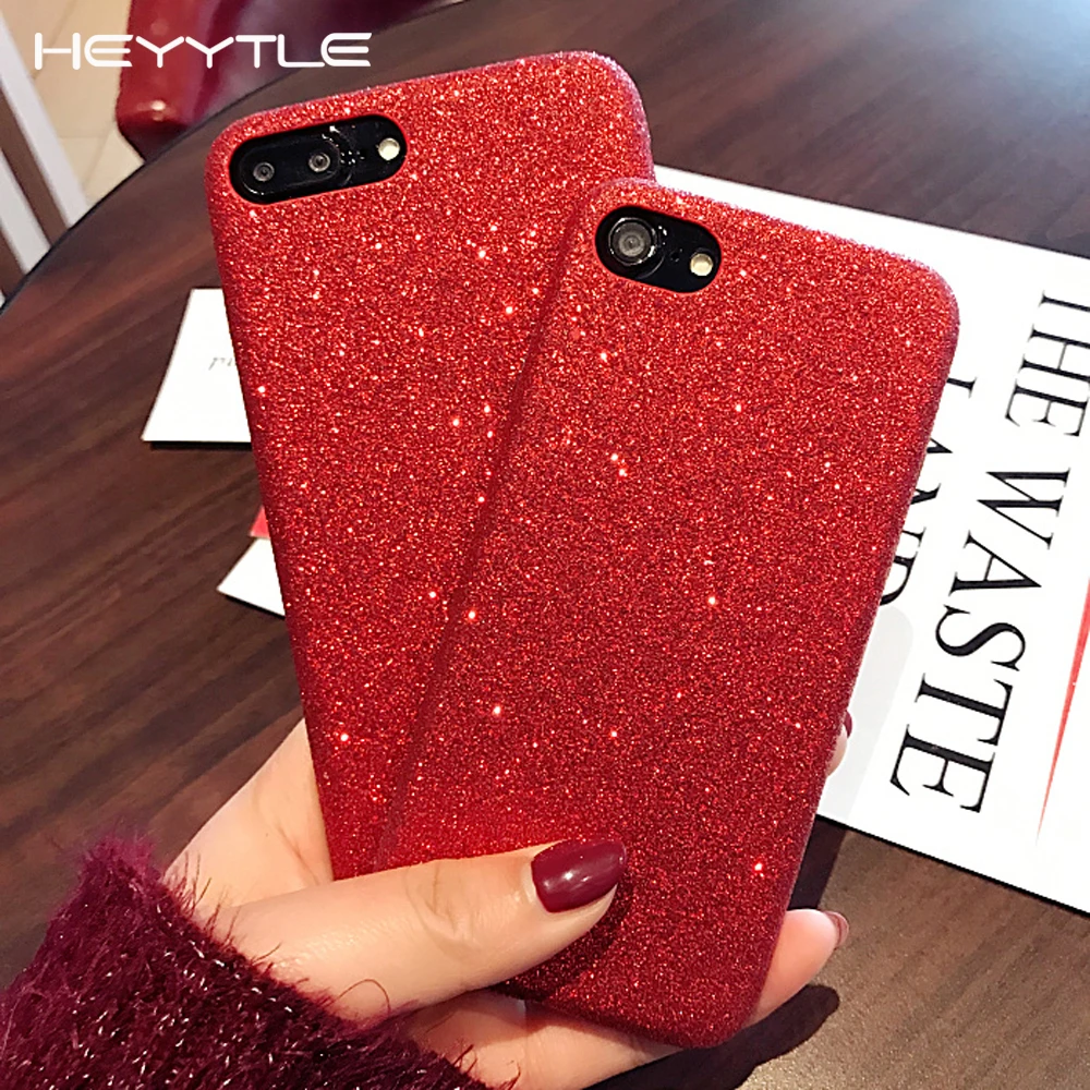 Ультратонкий блестящий чехол для телефона iPhone 8 7 plus 6 6s X XS MAX XR роскошный s Plus