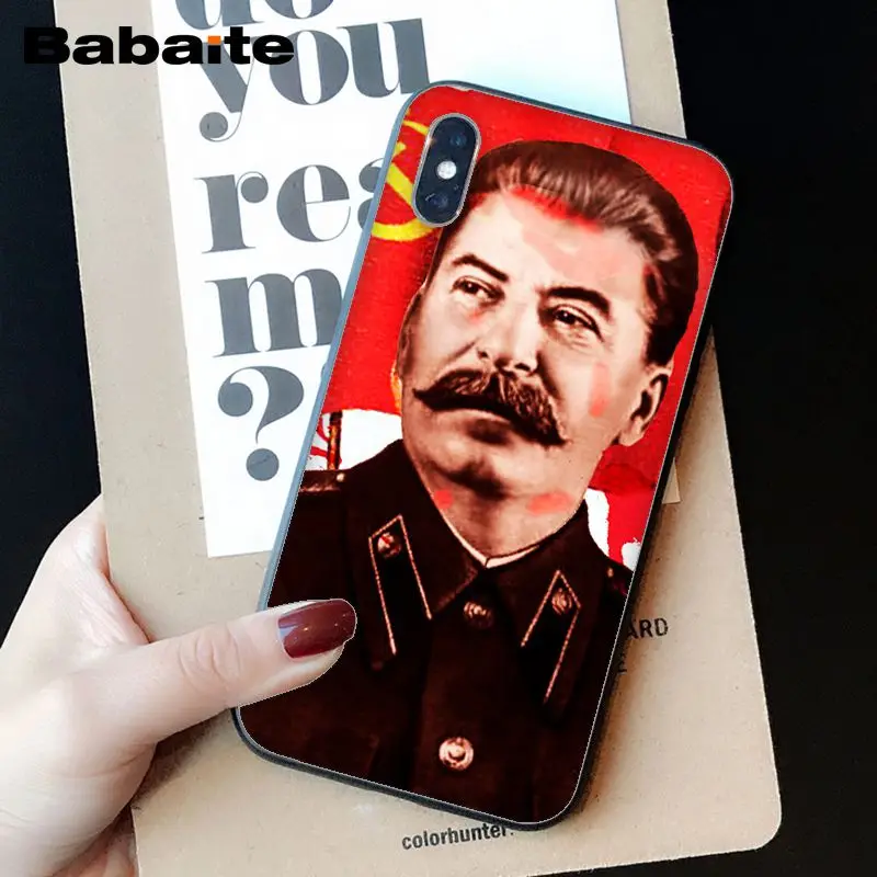 Babaite Сталиным Советском Союзе DIY чехол для телефона iPhone X XS MAX 6 6s 7 7plus 8 8Plus 5 5S SE