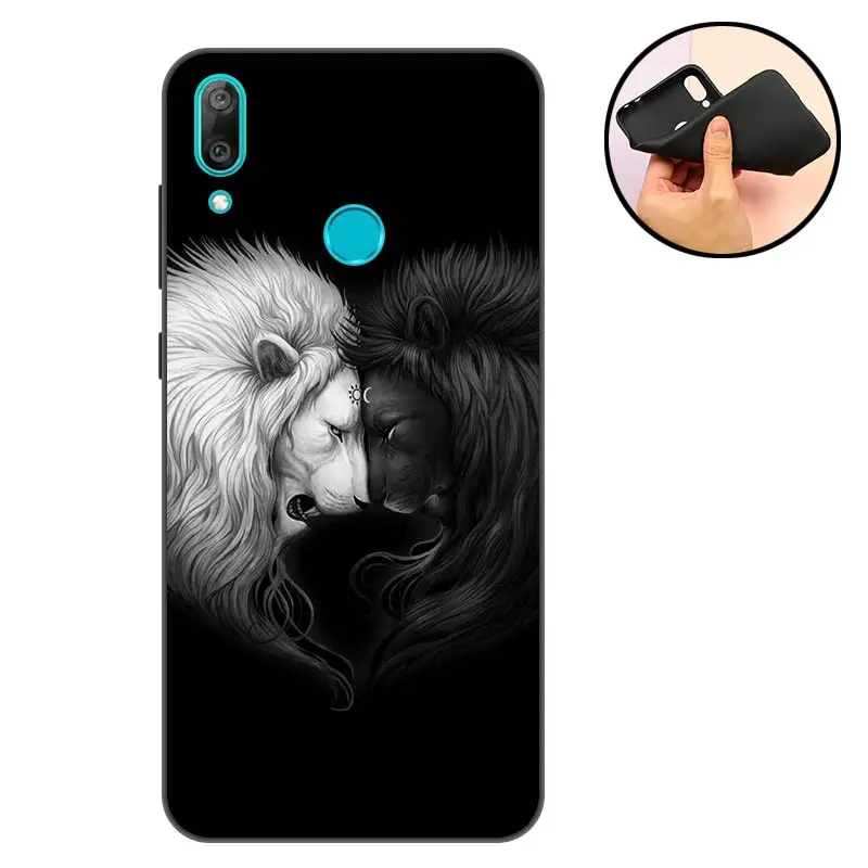 Силиконовый чехол для Honor 8A мягкий телефона Huawei задняя крышка матовый бампер JAT LX1