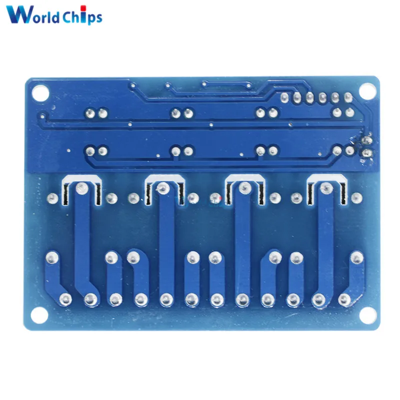 4 канальное реле постоянного тока 12 В модульный оптрон для Arduino ARM AVR DSP PIC MSP AC 250 10A DC