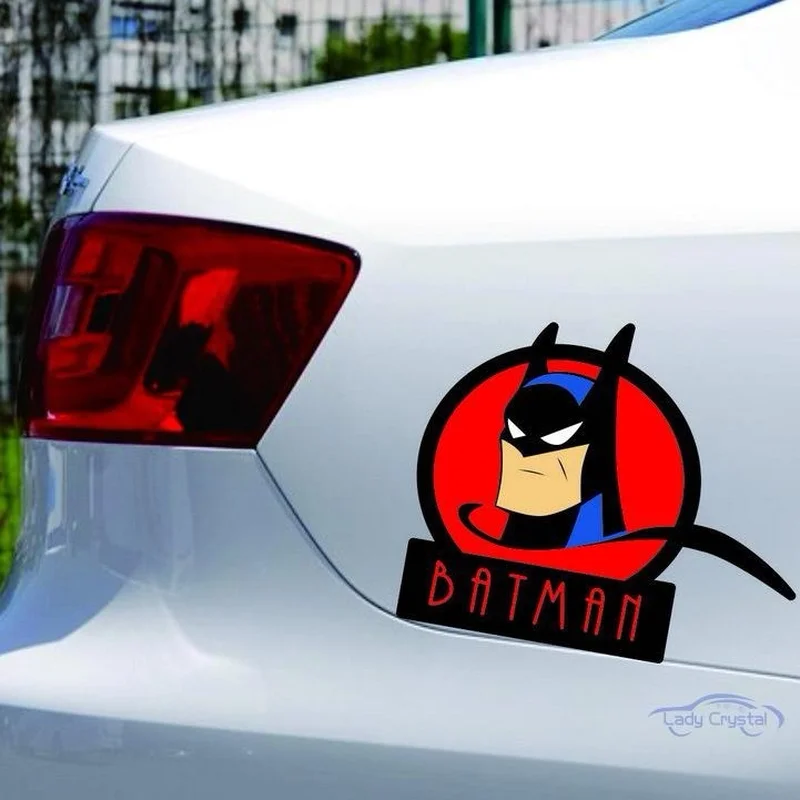 11*10 см мультяшный Бэтмен автомобильный стикер топливный бак наклейки для