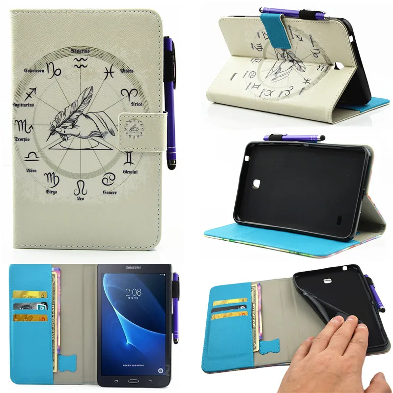 3D принтеры чехол для samsung Galaxy Tab 4 7 0 T230 T231 T235 SM Flip Стенд Кожа PU защитный Планшеты