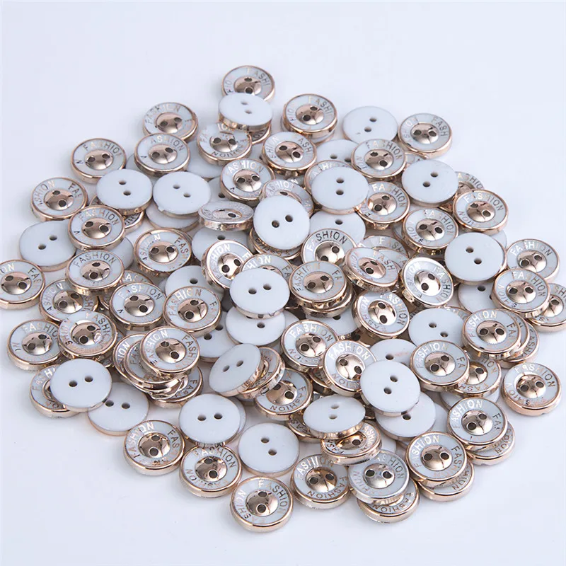 100 шт. золотые пуговицы для джинсов 12 мм с двумя отверстиями|jeans button|plastic buttonsbuttons