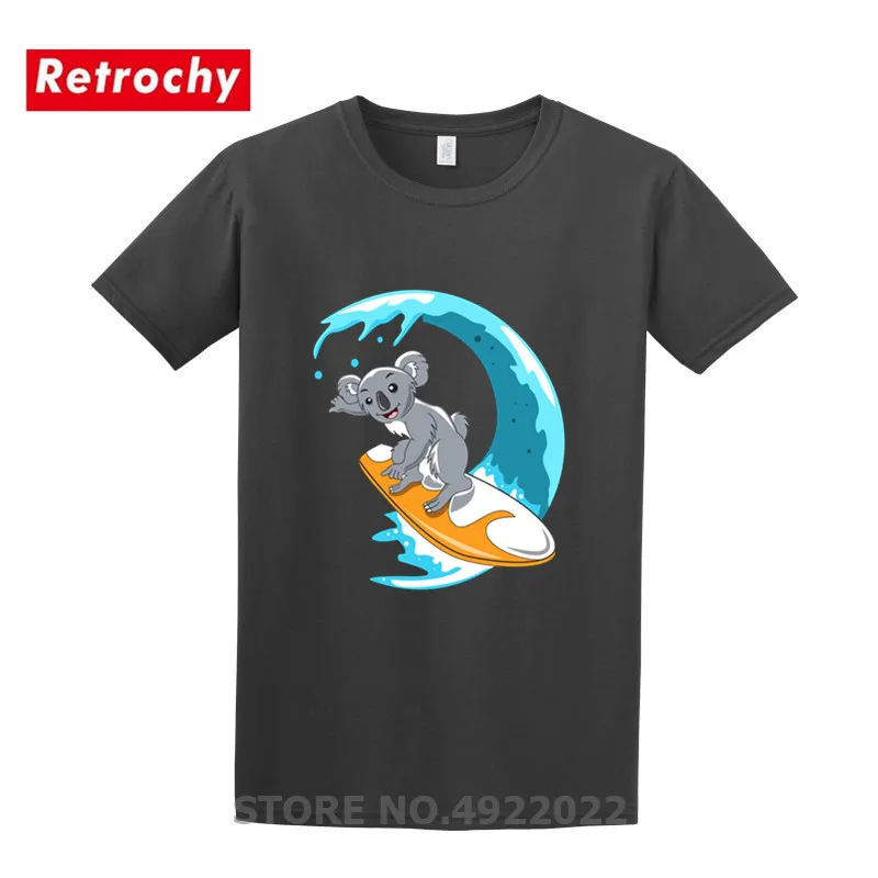 2019 Kawaii серфинг коала летняя футболка с рисунком животных для маленьких мальчиков