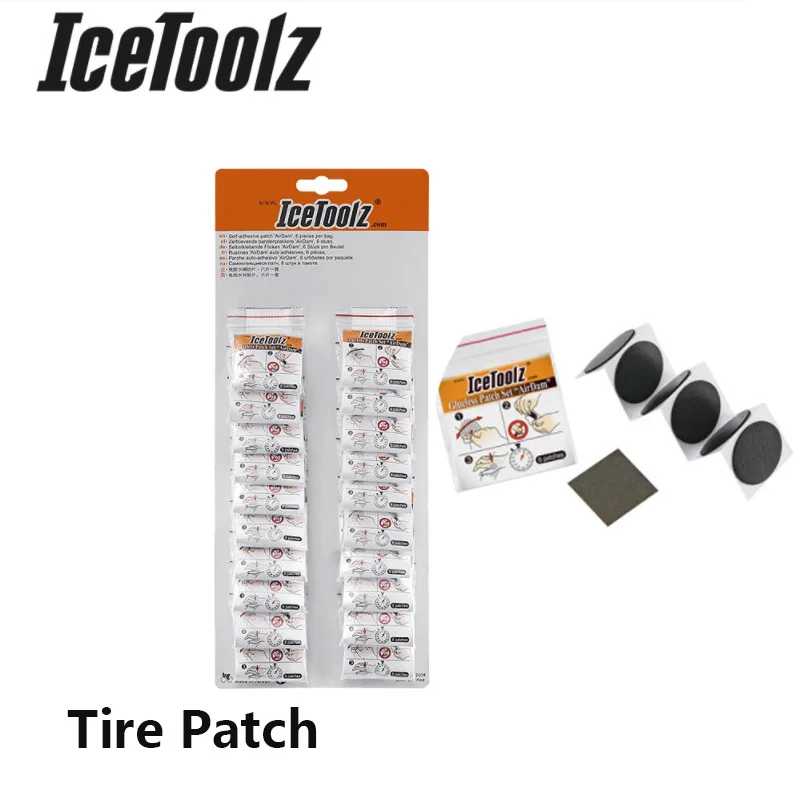 ICETOOLZ 6 шт./компл. велосипедные шины патч ремонт инструмент Professinal MTB дорожный