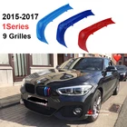 3D M Стайлинг, передняя решетка радиатора, полоски для автоспорта, наклейка на крышку гриля для 2015-2018 BMW 1 серии F20 F21 116i 118i 120i 9, решетки
