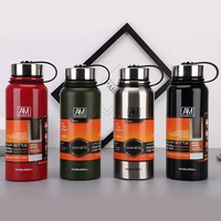 bpa free insulated 610ml to 1500ml vacuum flasks large capacity thermals cup portable rope thermos water bottle with tea infuser