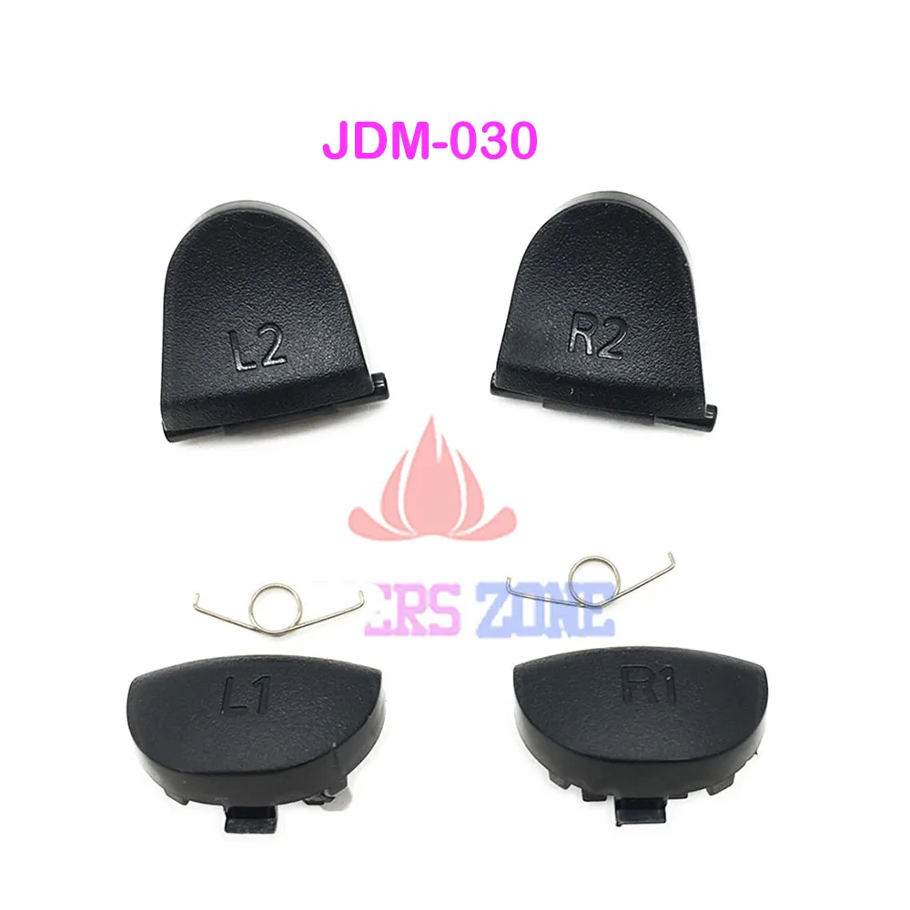 100 комплектов сменных JDS 030 JDM-030 запасные части кнопки L1 R1 для контроллера PS4 L2 R2