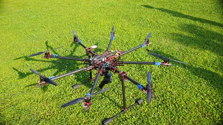 Большой Профессиональный 25 миллиметровый октокоптер/Квадрокоптер из чистого