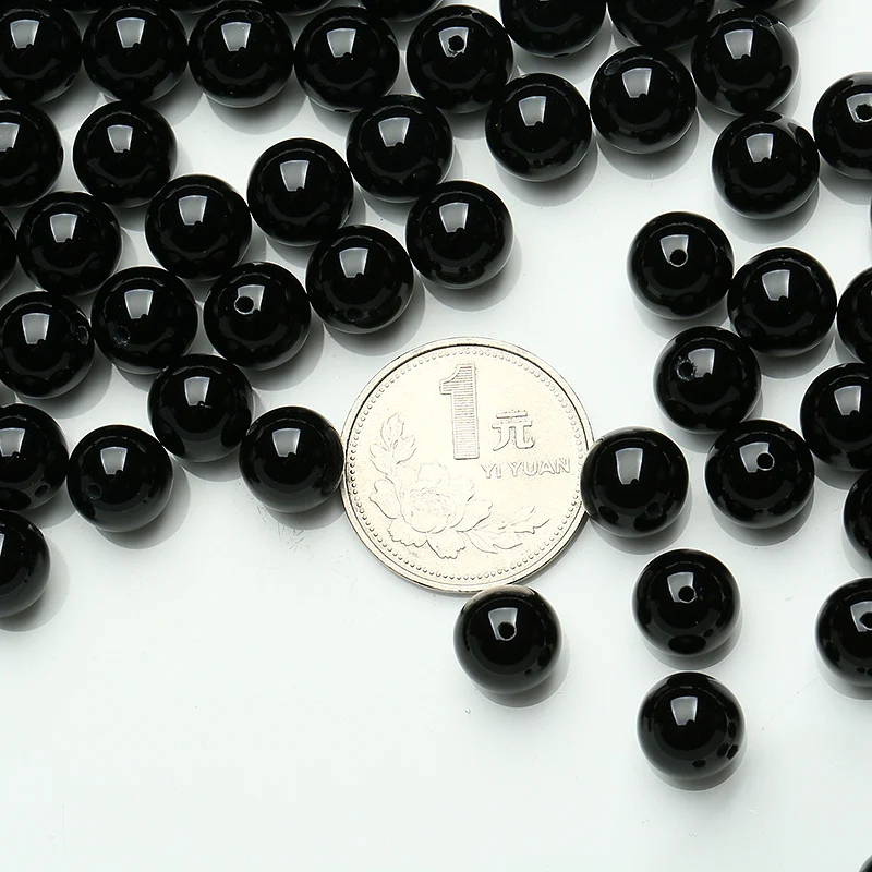 Бусины из натурального камня бусины нефрита пренсит для изготовления ювелирных