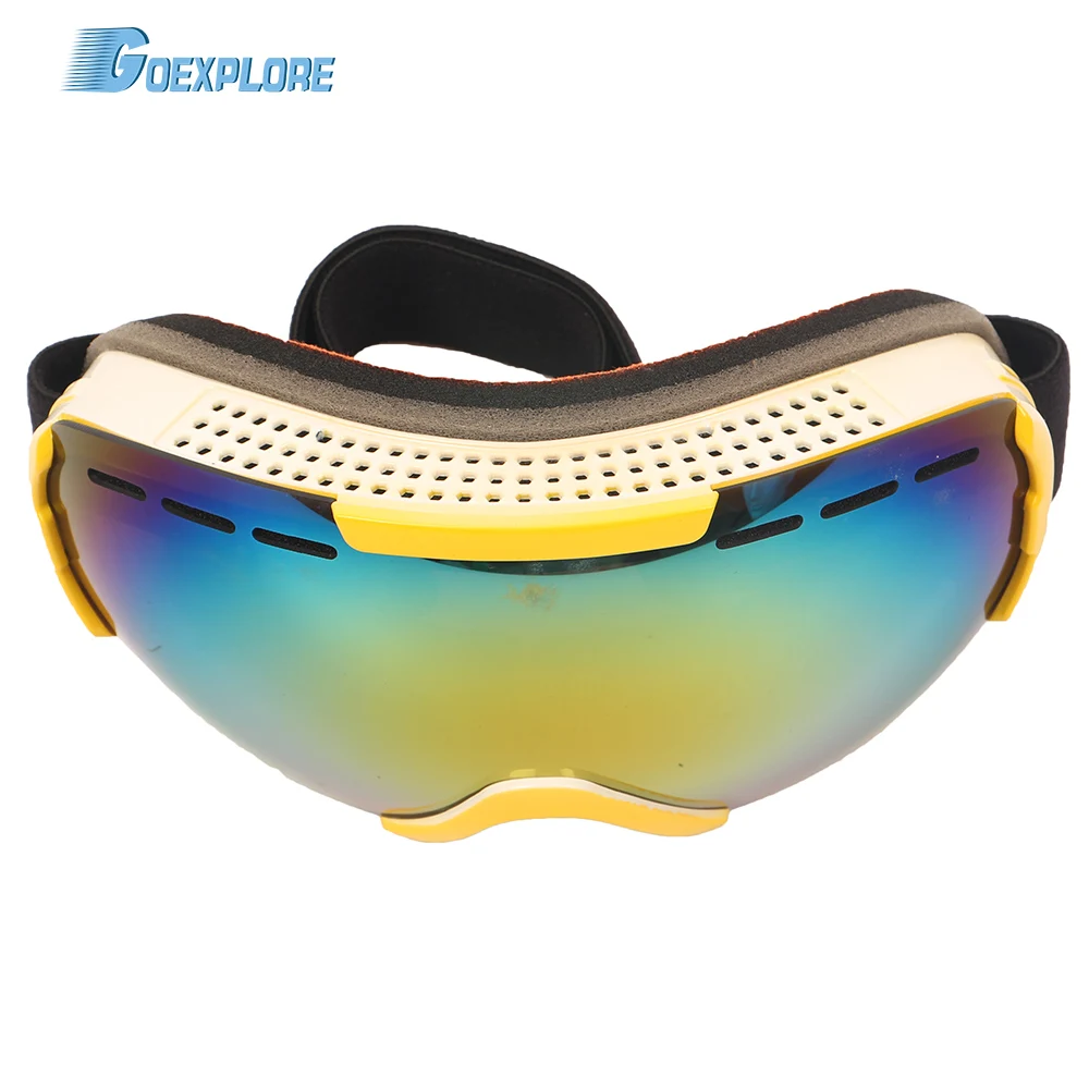 Goexplore двухслойные лыжные очки женские большие сферические 100% защита от УФ