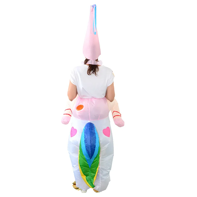

Cartoon Inflatable Unicorn Costume Christmas Dress Halloween Cosplay Animal Dress Up Suit Unicorn Party Jumpsuit