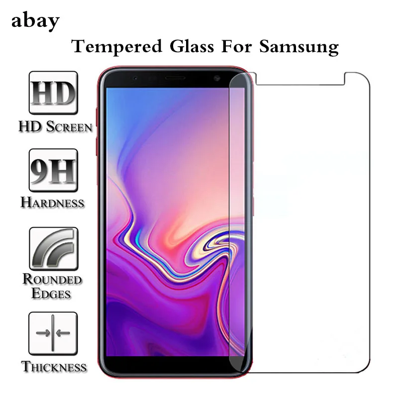 9H закаленное стекло для Samsung Galaxy J5 J6 Plus J7 J8 2018 защита экрана HD защитная пленка Pro 2017