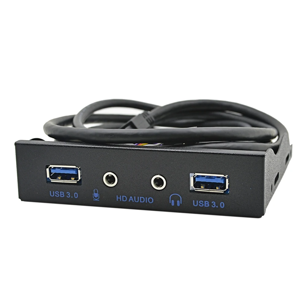 200 шт./лот 20 контактный 4 портовый концентратор USB 3 0 HD аудио Микрофон для наушников