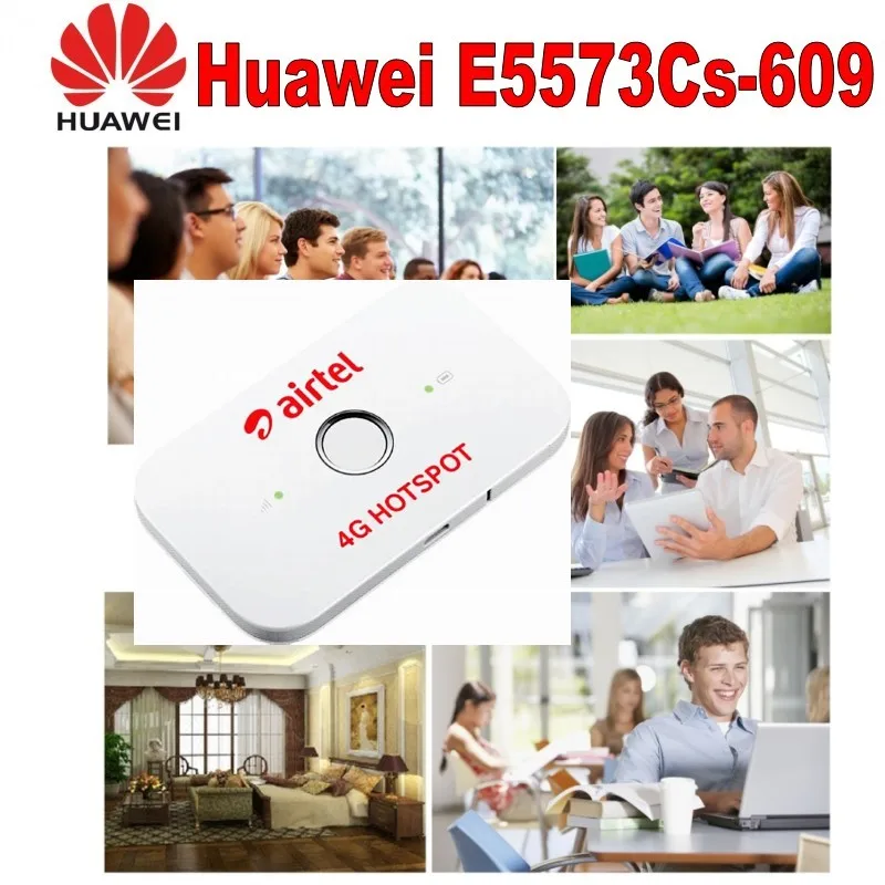 Мобильный Wi-Fi беспроводной модем-роутер HUAWEI E5573cs-609 4G LTE Cat-4 разблокированный |