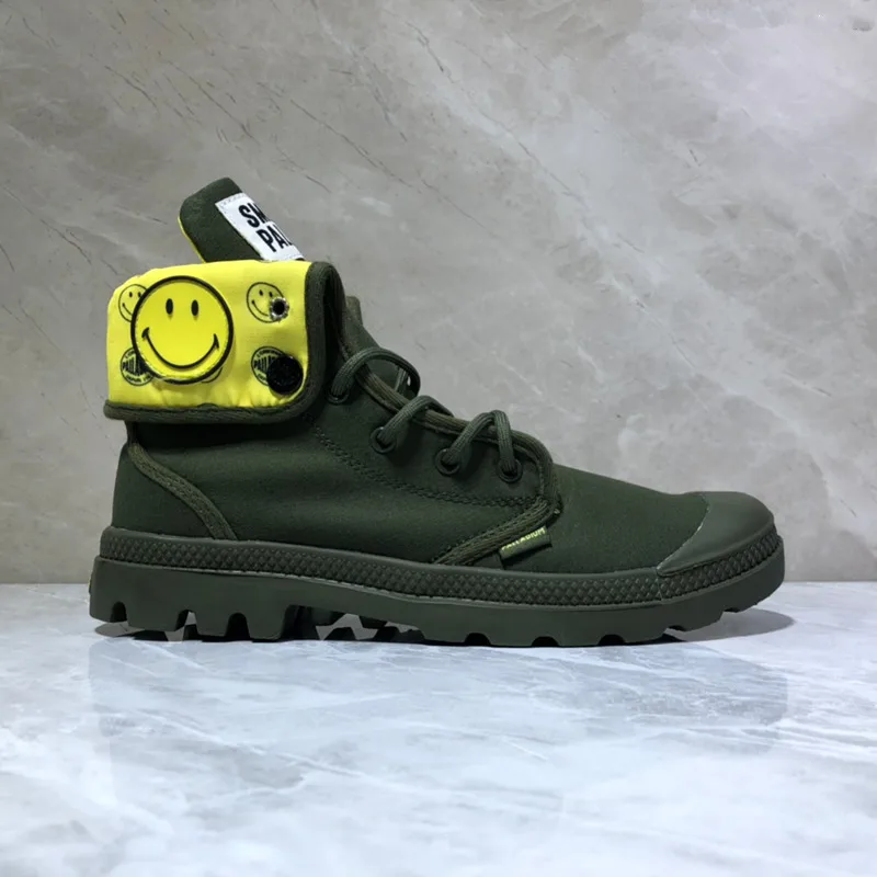 PALLADIUM PAMPA HI ORIGINALE кроссовки TC черная классическая парусиновая обувь со смайликом ботильоны модная повседневная обувь 40-45