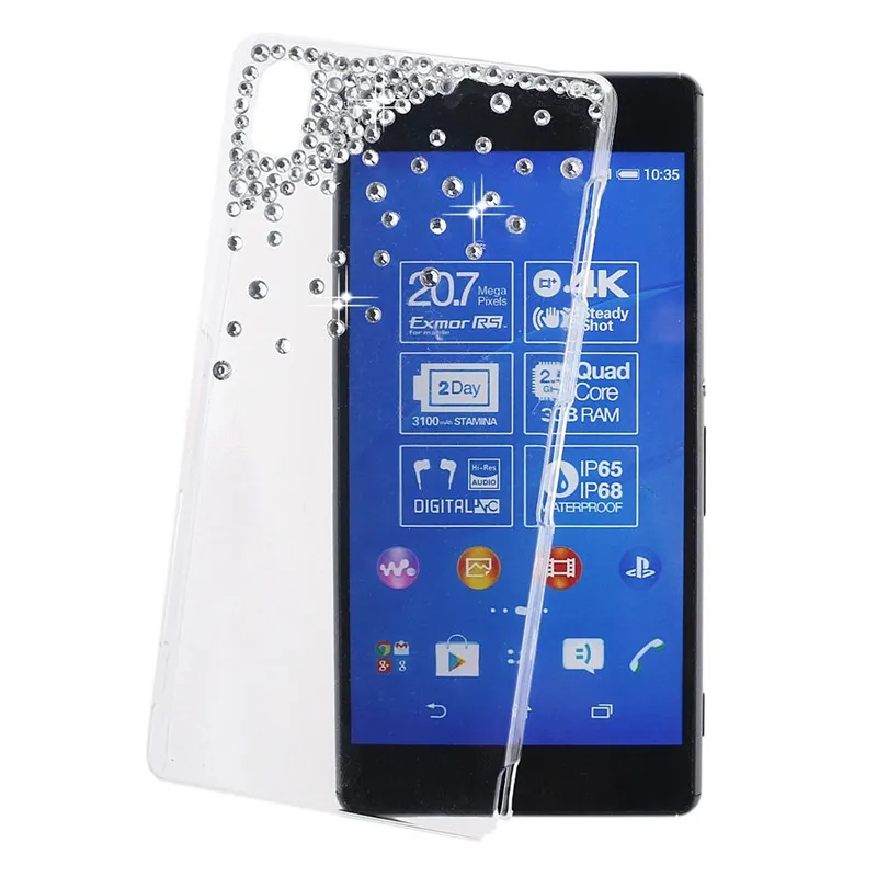 3D роскошный Блестящий жесткий чехол для Xperia XA3 Ultra XA2 E5 C6/C6 Z5 XZ2 Compact L2 L1 XA C5 Premium|case for