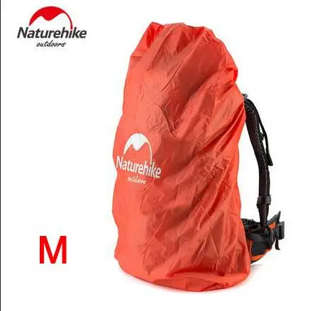 Orange M 30-50L NatureHike чехол для сумки 20~ 30L водонепроницаемый дождевик для рюкзака кемпинга пешего туризма Велоспорт школьный рюкзак багажные сумки пылезащитные чехлы - Цвет: Orange M 30-50L