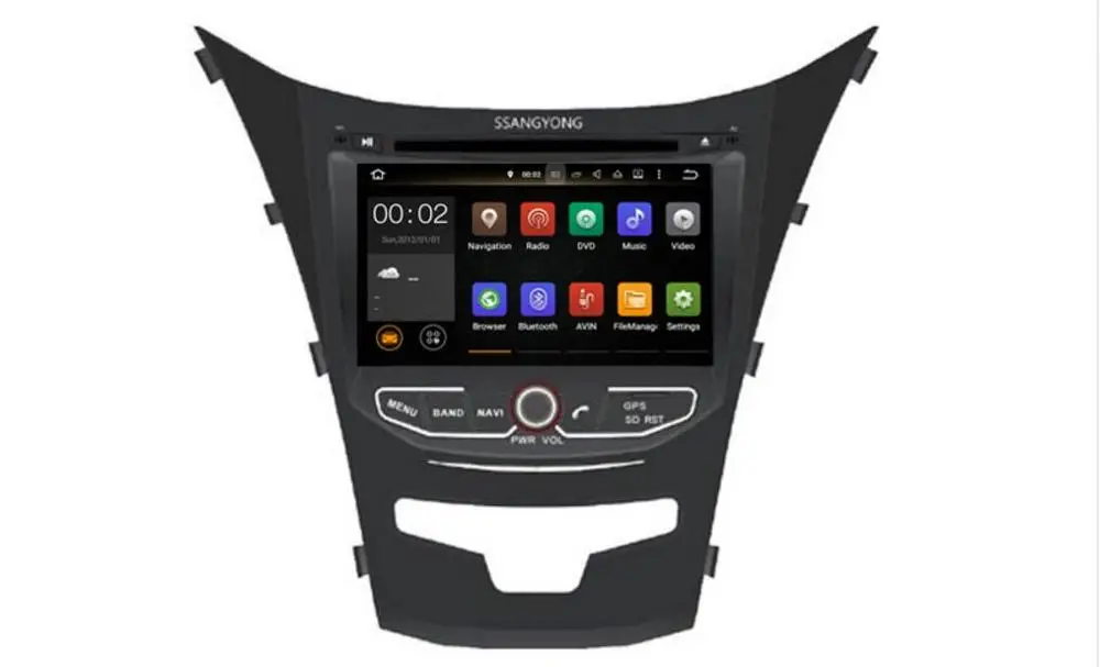 Octa core Android10 автомобильный DVD GPS навигатор для SsangYong Korando Actyon 2014 2015 2019 автомобильное