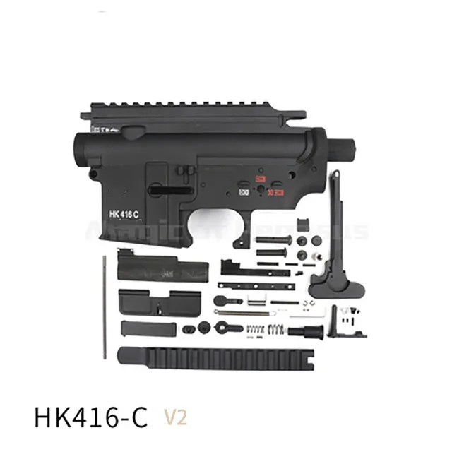 a set Игрушечный пистолет новая игра модель cs тактика LDT HK416 gen V2 416 гель-шарик пистолет нейлон Модернизированный материал сплит корпус коробки хобби T141 - Цвет: a set