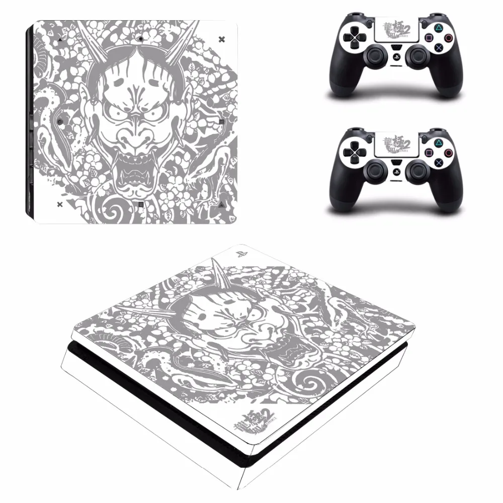 Якудзы Kiwami PS4 тонкая кожа Стикеры для Sony Игровые приставки 4 консоли и 2