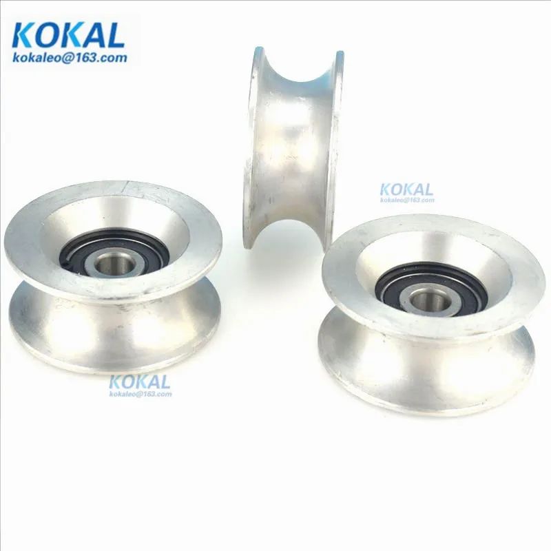 [U1059-26]2pcs/lot high loading aluminum injection mold machine bearing roller pulley track guide wheel 1059UU 10*59*26mm | Обустройство