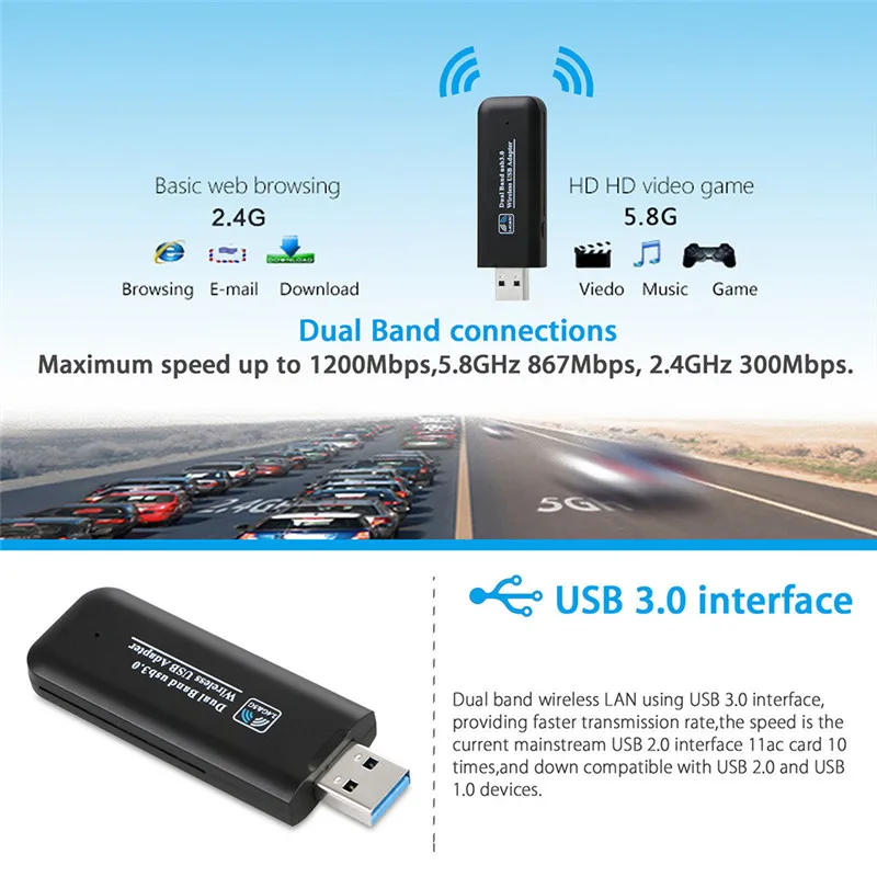 USB беспроводная Wi-Fi сетевая ТВ Карта WLAN LAN адаптер Wifi донгл приемник 2,4 г 5 г 300 м для samsung Smart tv
