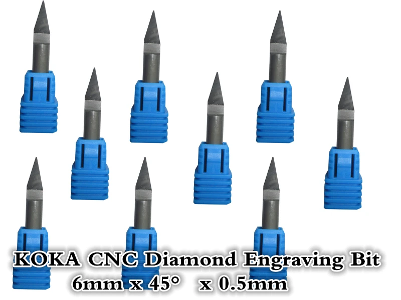 6mm*45degree*0.5mm Freeshipping cnc solid carbide end mill machine insert bit diamond flat bottom engraving marble stone | Инструменты