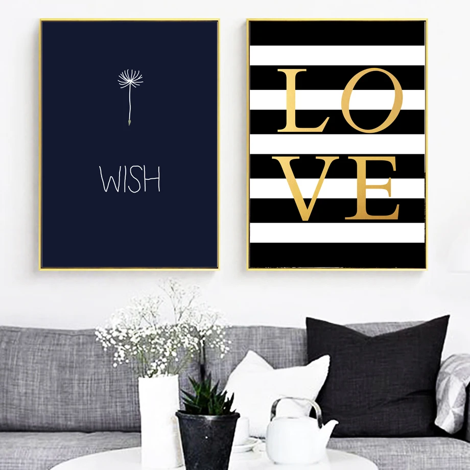 Современные счастливые цитаты фотообои с черным и белым декором настенные