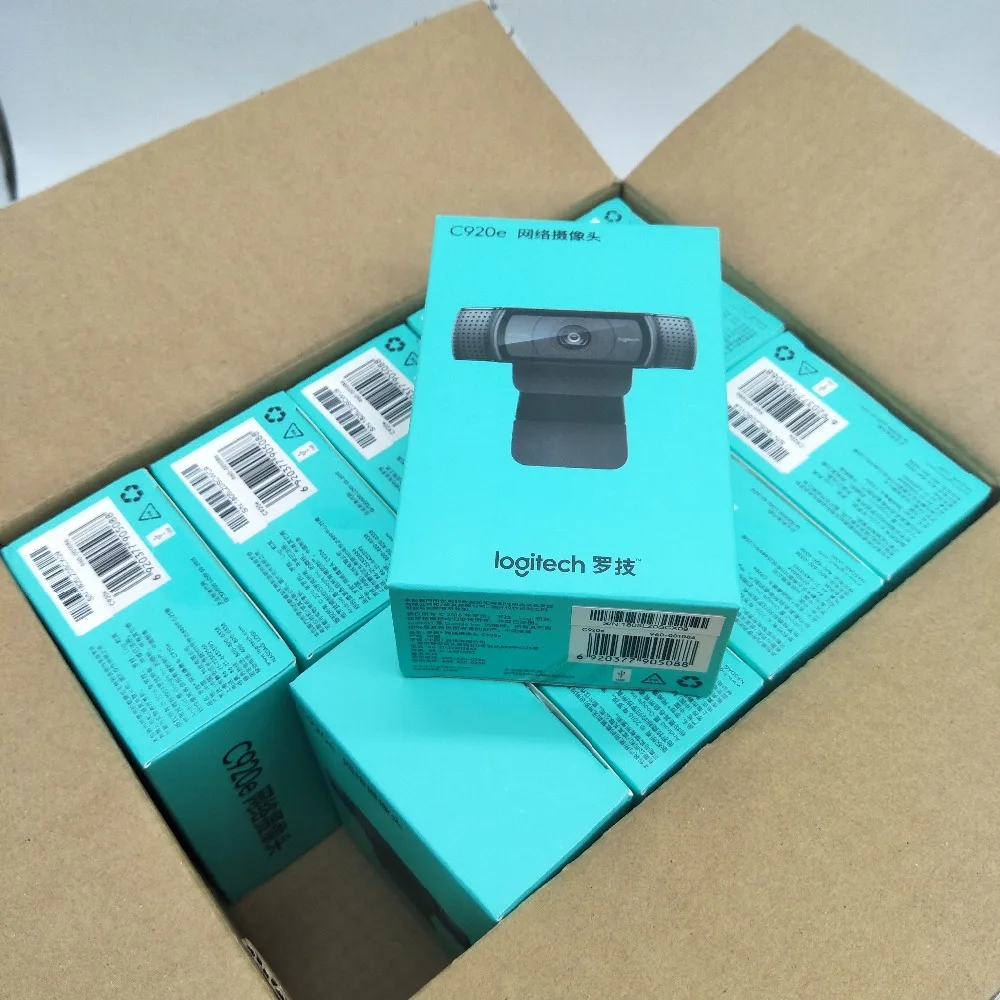 10 шт. веб-камера logitech HD 1080 p Pro C920e для настольного компьютера и веб-камеры для ноутбука