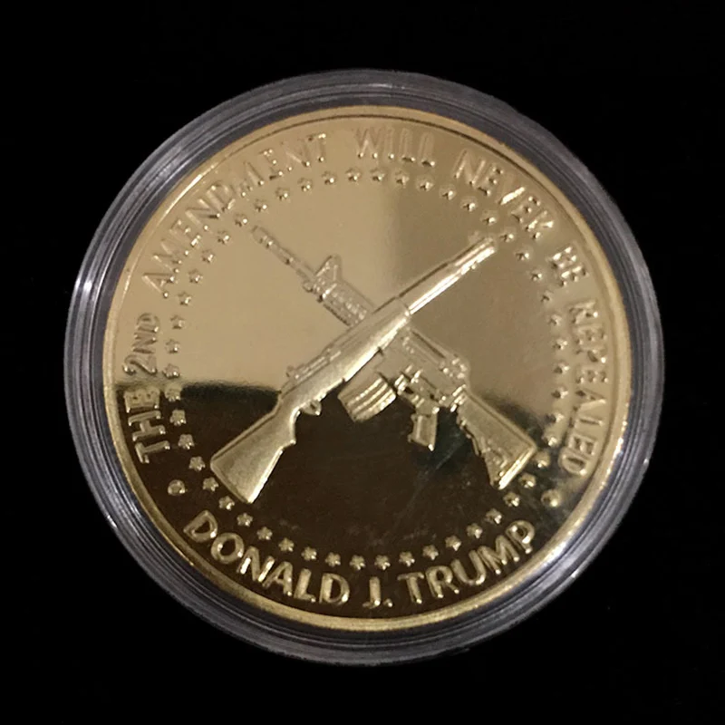 New Donald J Trump In God We Trust Challenge Gold Plated Coin America President Commemorative Coin Souvenir Gift