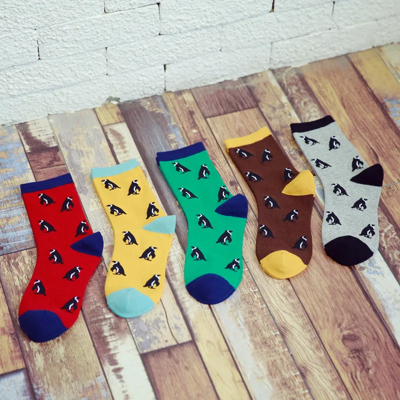 10 Пар/лот 2015 новые мужские носки полный мультфильм личность осенью и зимой