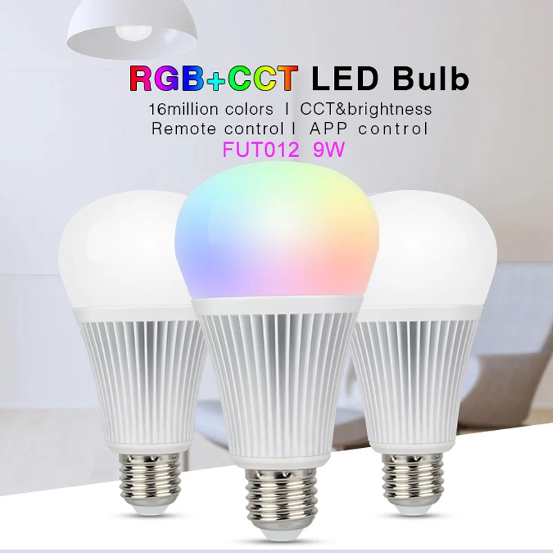 Светодиодная лампа E14/E27/MR16 RGB + CCT 4/5/6/9/12 Вт 12 В 220 ГГц пульт дистанционного