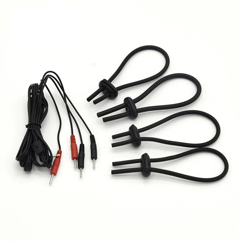 Силиконовое кольцо на пенис с электрошоком для мужчин | Красота и здоровье