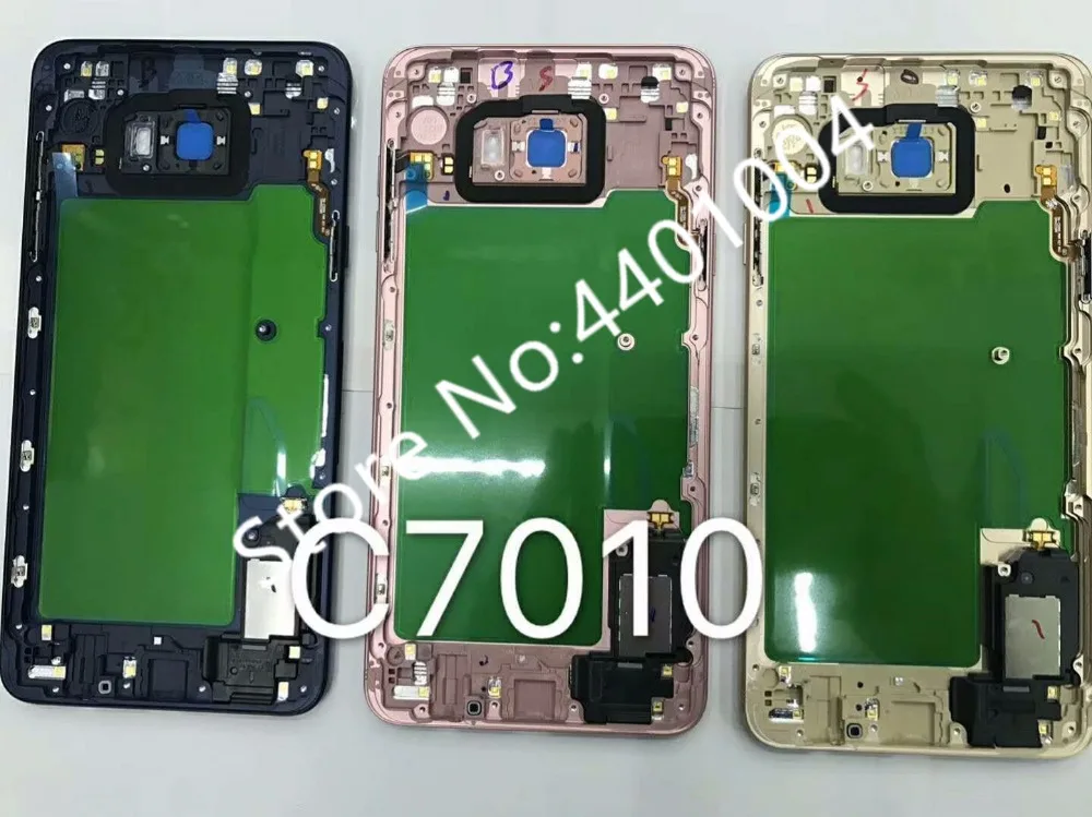 Для Samsung Galaxy оригинальные c7 C7 pro Ближний рамка корпуса с кнопкой части для