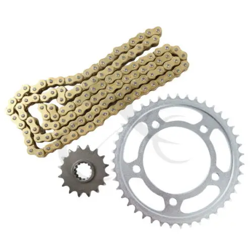Новое Золотое уплотнительное кольцо цепи и комплект звездочек для Honda CBR 900RR 1992 1995