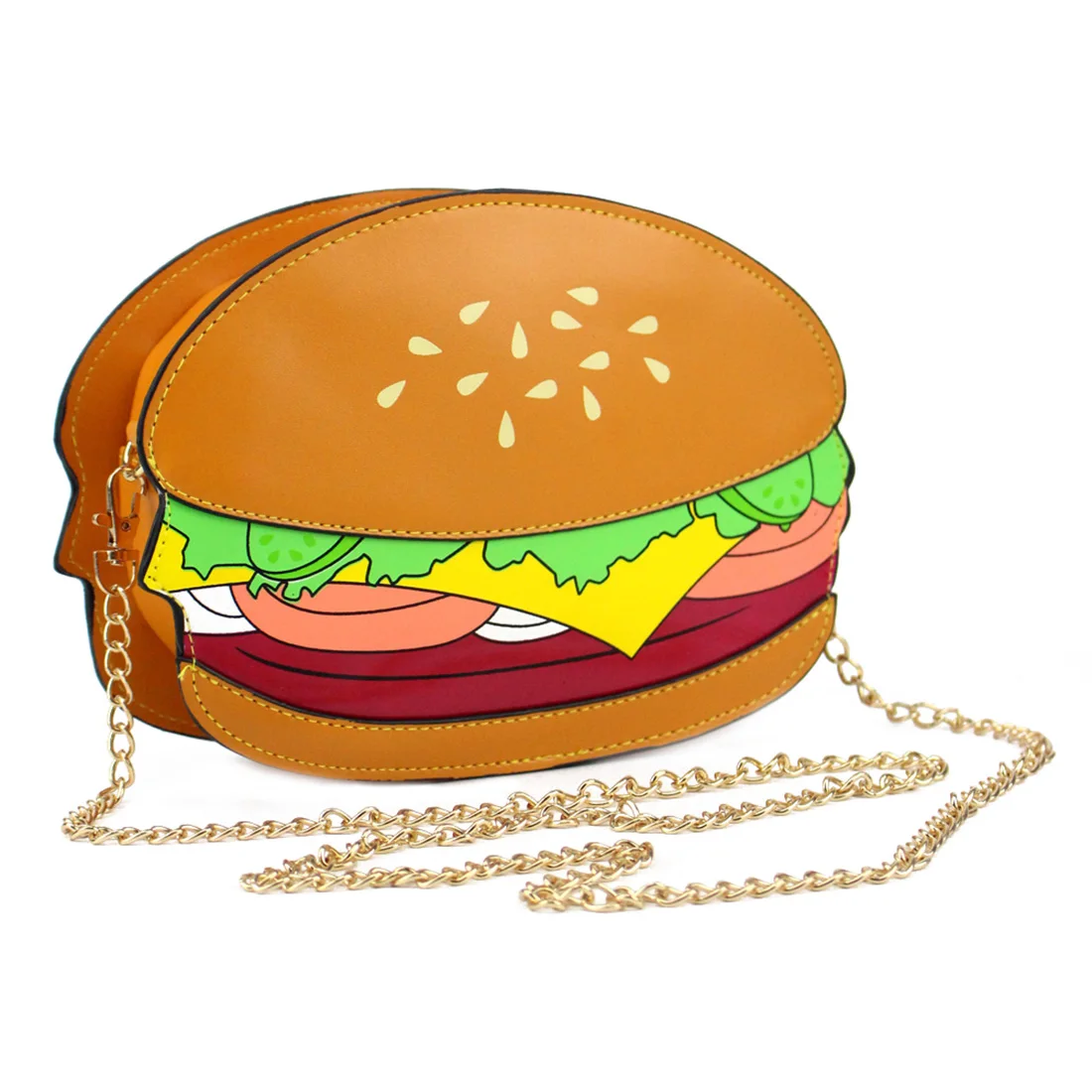 Женские сумки через плечо с уникальным принтом hamberger TFTP сумки-мессенджеры в форме