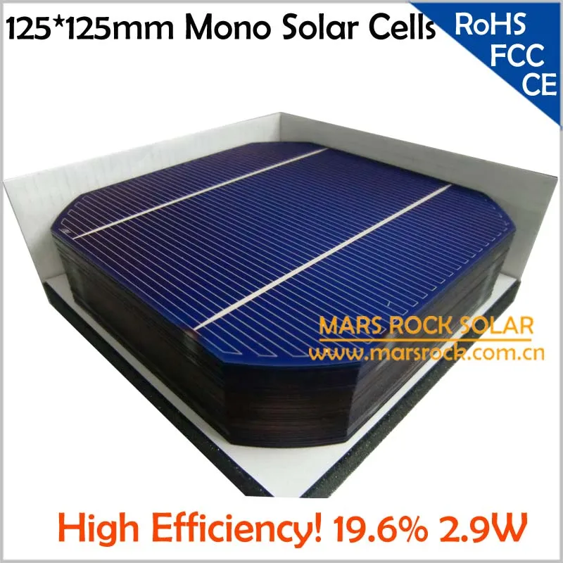 600 шт./лот оптовая продажа монокристаллических солнечных батарей класса А 125x125 мм