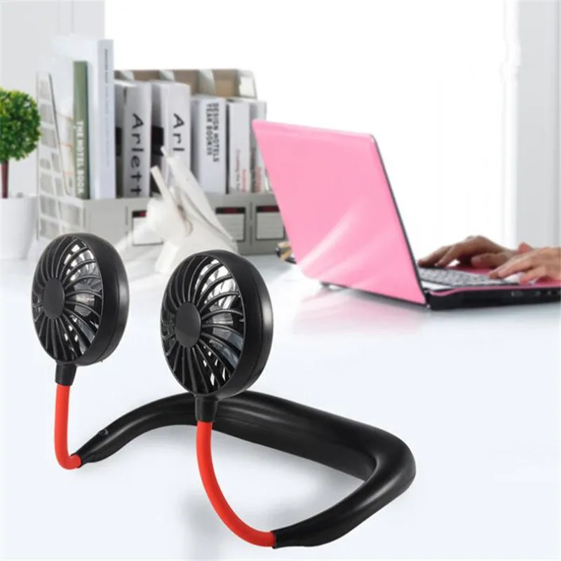 Hands-Free подвесной USB Перезаряжаемый шейный вентилятор мини Кондиционер летний портативный уличный спортивный кулер поддержка дропшиппинг