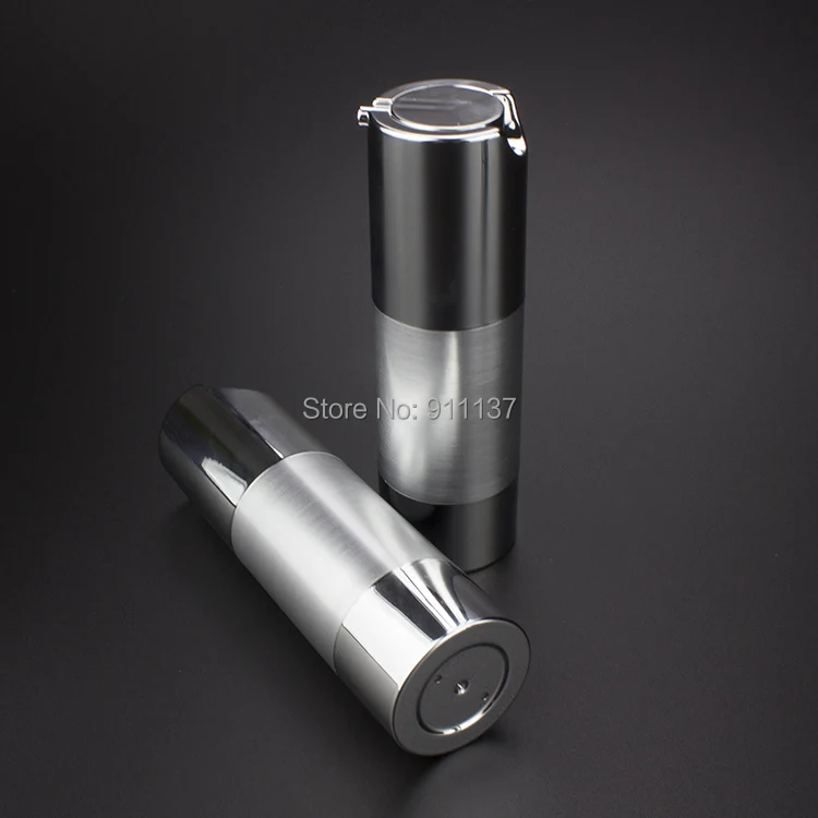 50PCS sliver 30ml airless pump packaging for cosmetic plastic 30 ml bottle with round 30ML dispenser | Красота и здоровье