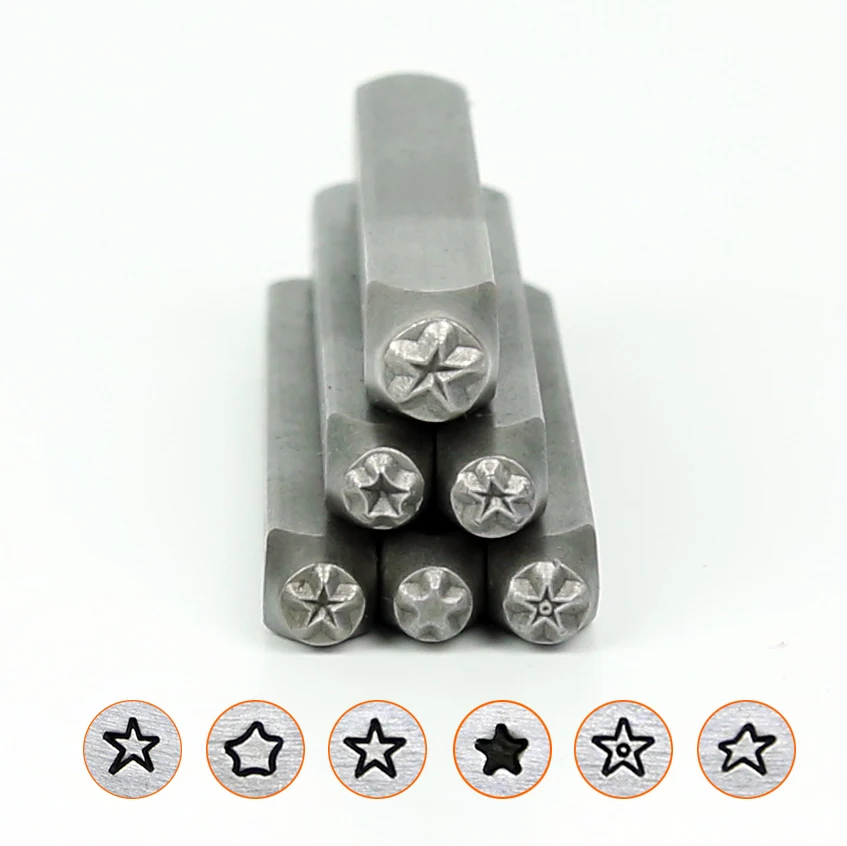 Металлические штампы RCIDOS со звездами для ювелирных изделий DIY браслет/символы