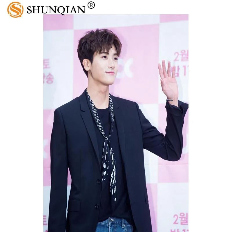 Высококачественный атласный постер с принтом в Корейском стиле поп парке Hyung Sik