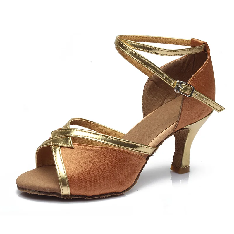 Новый бренд Бальные красные туфли для латинских танцев женские сальсы 5 см и 7