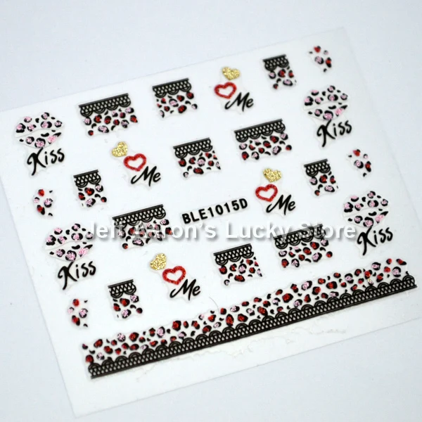 6 шт./лот 3D наклейки для ногтей с блестками декоративные инструменты красоты|stickers